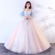 eg77  宴會晚禮服舞台獨唱美聲學生藝考禮服敬酒服蓬蓬裙年會演出服女 大碼
