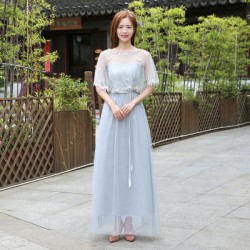 PL13 gray bridemaid