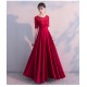 eg36 新娘敬酒服2018新款孕婦顯瘦優雅長款結婚晚禮服女圓領回門服秋季