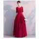 eg36 新娘敬酒服2018新款孕婦顯瘦優雅長款結婚晚禮服女圓領回門服秋季